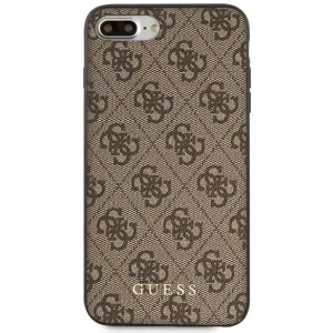 Husa Cover Guess Hard Logo Metalic pentru 7/8 Plus Brown