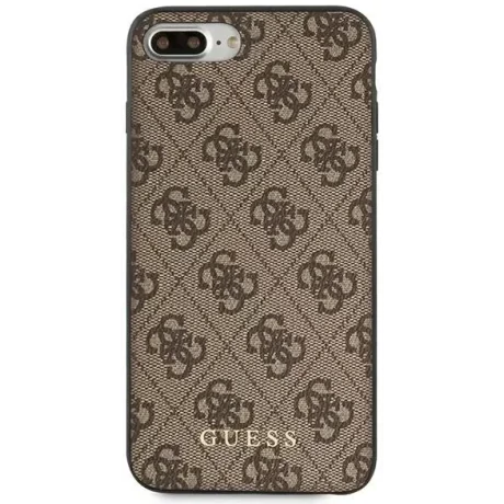 Husa Cover Guess Hard Logo Metalic pentru 7/8 Plus Brown