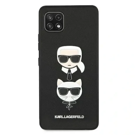 Husa Cover Karl Lagerfeld Saffiano Head pentru Samsung Galaxy A22 5G Black
