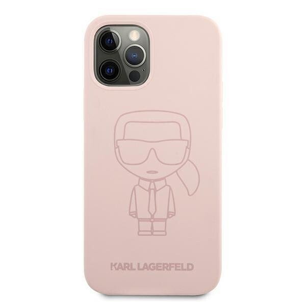 Husa Cover Karl Lagerfeld Silicone pentru iPhone 12 Pro Max Pink thumb