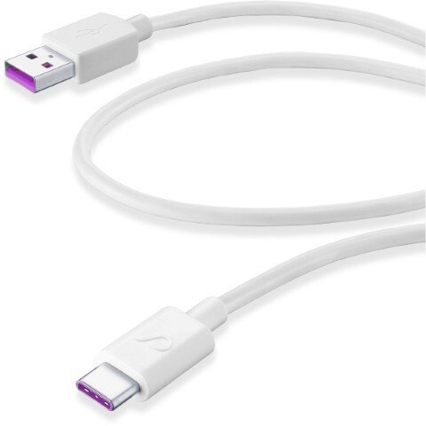Cablu Date Super Fast Cellularline Extreme USB - Type C 1.2m Alb thumb