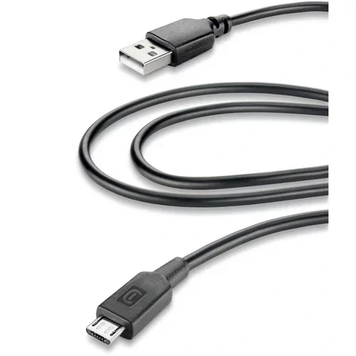 Cablu Transfer Date Cellularline Usb to MicroUsb 2M Negru thumb