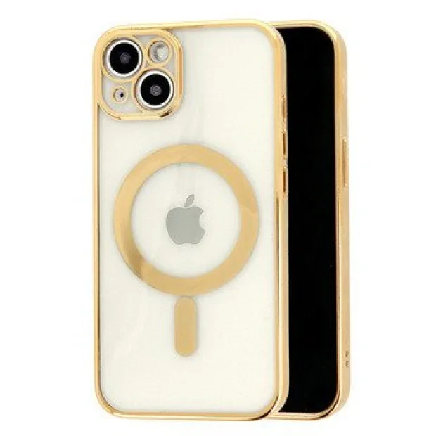 Husa Cover Luxury Magsafe pentru iPhone 12 Pro Max Gold