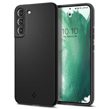 Husa Cover Spigen Thin Fit pentru Samsung Galaxy S22 Plus Black