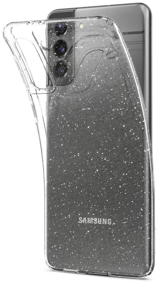 Husa Cover Crystal Glitter pentru Samsung Galaxy S21 FE Transparent thumb