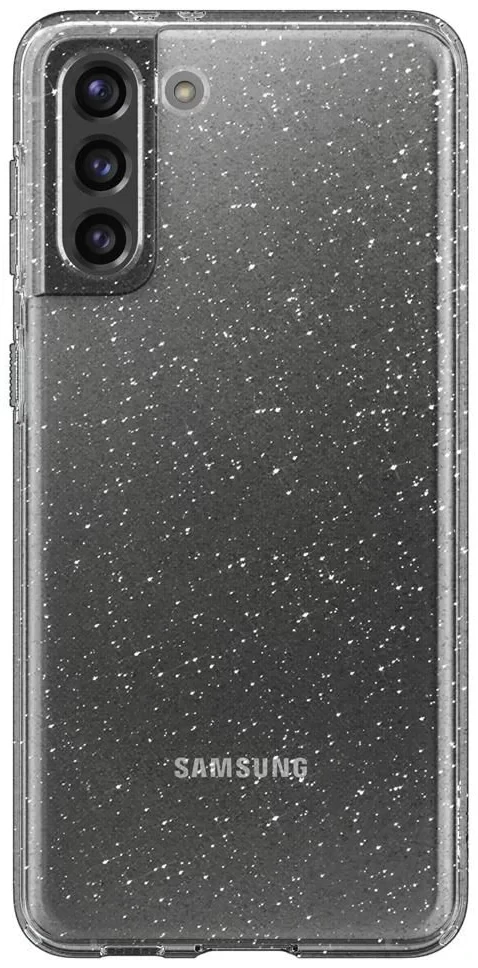 Husa Cover Crystal Glitter pentru Samsung Galaxy S21 FE Transparent thumb
