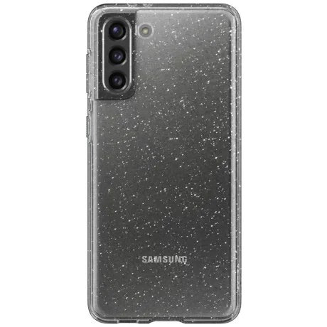 Husa Cover Crystal Glitter pentru Samsung Galaxy S21 FE Transparent