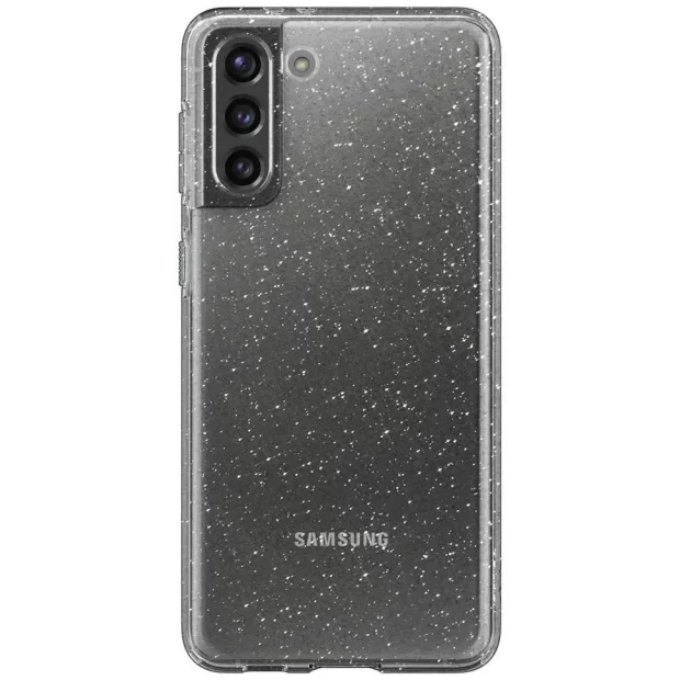 Husa Cover Crystal Glitter pentru Samsung Galaxy S21 FE Transparent