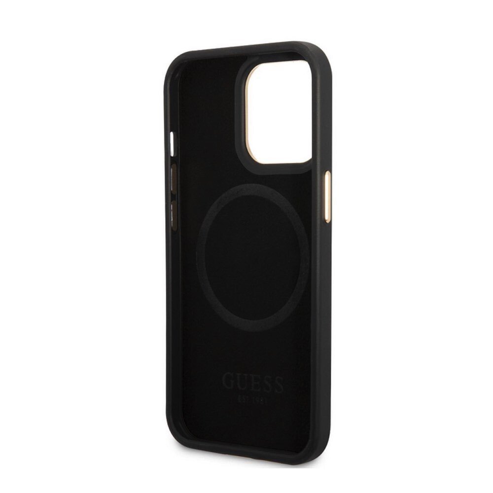 Husa Cover Guess Leader PU 4G MagSafe pentru iPhone 13 Pro Black thumb