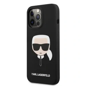 Husa Cover Karl Lagerfeld MagSafe Silicon Karl Head pentru iPhone 13 Black