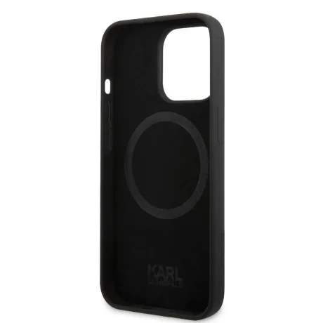 Husa Cover Karl Lagerfeld MagSafe Silicon Karl Head pentru iPhone 13 Pro Black