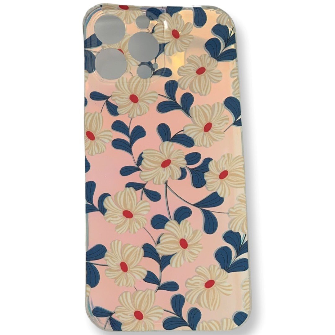 Husa Fashion Mobico Blue Flowers pentru iPhone 13 Pro Max thumb