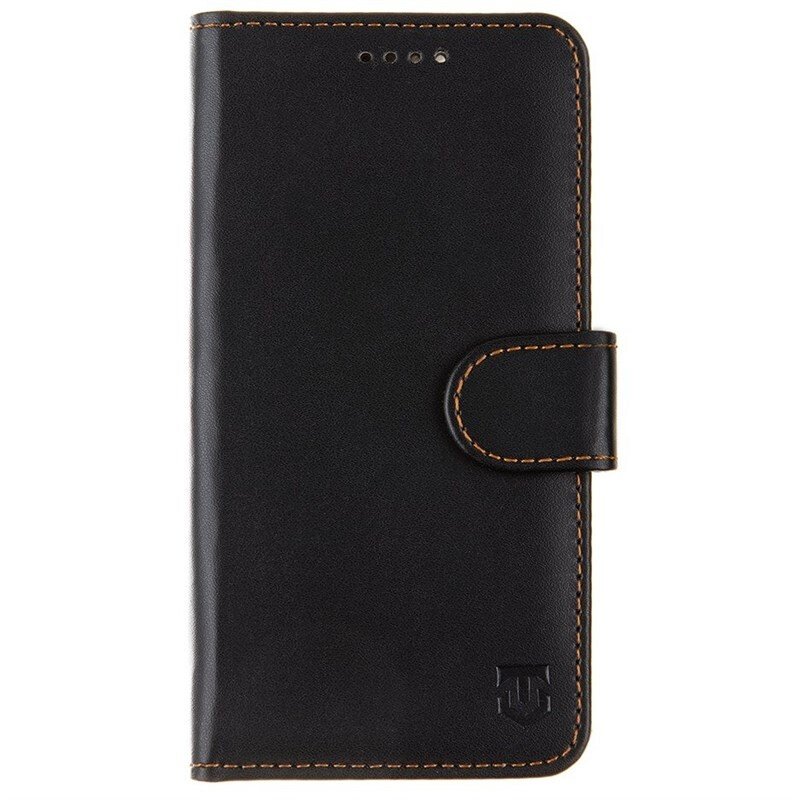 Husa Book Piele Ecologica Tactical Notes pentru iPhone 14 Negru thumb