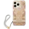 Husa Cover Guess Flower Strap pentru iPhone 13 Pro Max Pink