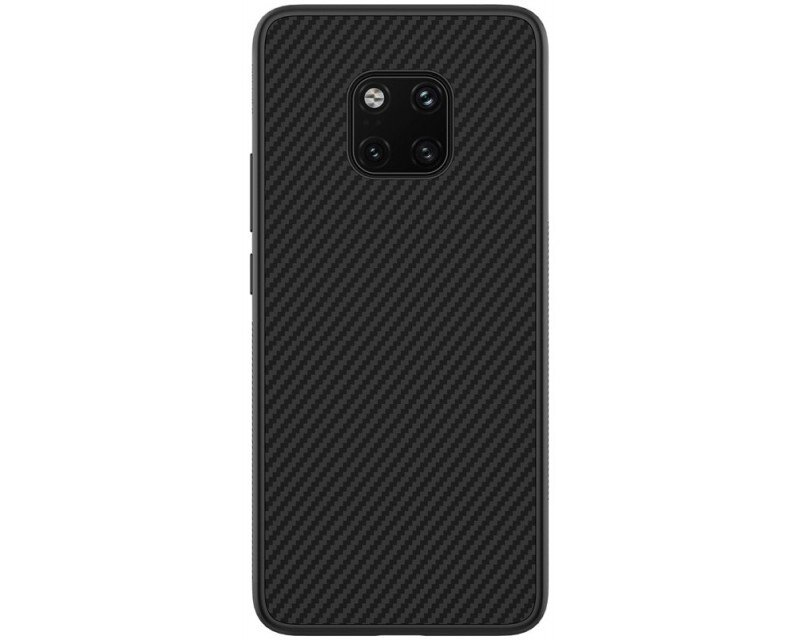 Husa Silicon Huawei Mate 20 Pro, Carbon Negru thumb