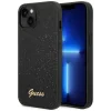 Husa Cover Guess Glitter PC/TPU Flakes Metal Logo pentru iPhone 13/14 Black