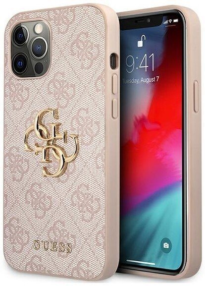 Husa Cover Guess PU 4G Metal Logo pentru iPhone 13/14 GUHCP14S4GMGPI Pink thumb