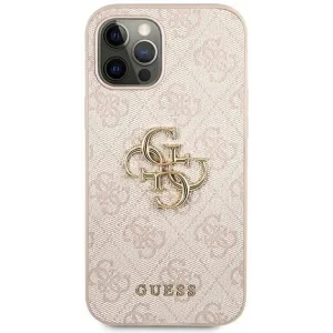 Husa Cover Guess PU 4G Metal Logo pentru iPhone 13/14 GUHCP14S4GMGPI Pink