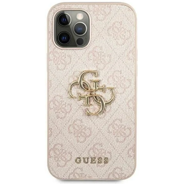 Husa Cover Guess PU 4G Metal Logo pentru iPhone 13/14 GUHCP14S4GMGPI Pink