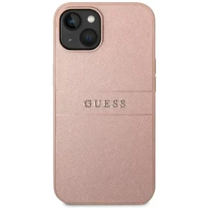 Husa Cover Guess PU Leather Saffiano pentru iPhone 13/14 Pink