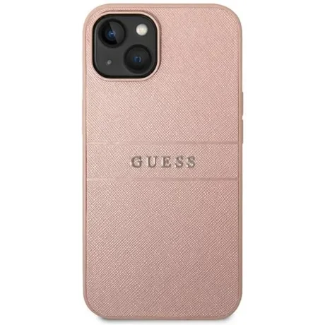 Husa Cover Guess PU Leather Saffiano pentru iPhone 13/14 Pink