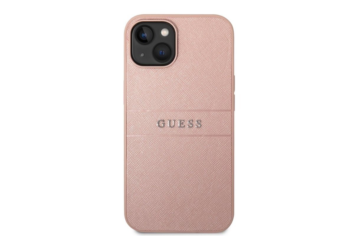 Husa Cover Guess PU Leather Saffiano pentru iPhone 13/14 Pink thumb