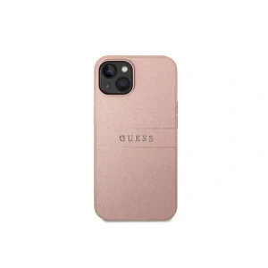 Husa Cover Guess PU Leather Saffiano pentru iPhone 14 Plus Pink