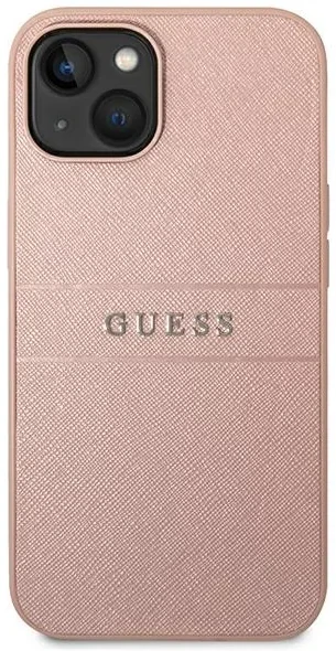 Husa Cover Guess PU Leather Saffiano pentru iPhone 14 Pro Max GUHCP14XPSASBPI Pink thumb