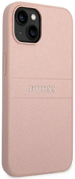 Husa Cover Guess PU Leather Saffiano pentru iPhone 14 Pro Max GUHCP14XPSASBPI Pink thumb