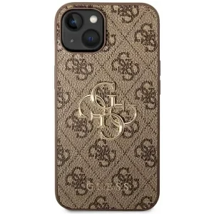 Husa Cover Guess PU Metal Logo pentru iPhone 13/14 Brown