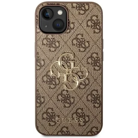 Husa Cover Guess PU Metal Logo pentru iPhone 13/14 Brown