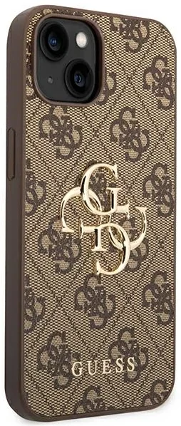 Husa Cover Guess PU Metal Logo pentru iPhone 13/14 Brown thumb