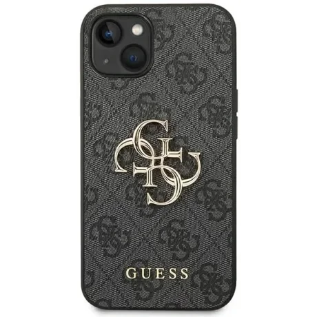 Husa Cover Guess PU Metal Logo pentru iPhone 14 Plus GUHCP14M4GMGGR Grey