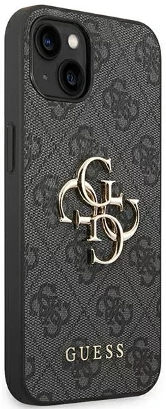 Husa Cover Guess PU Metal Logo pentru iPhone 14 Pro Grey thumb