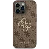 Husa Spate Guess PU Metal Logo pentru iPhone 14 Pro Max Brown