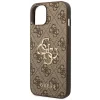 Husa Spate Guess PU Metal Logo pentru iPhone 14 Pro Max Brown