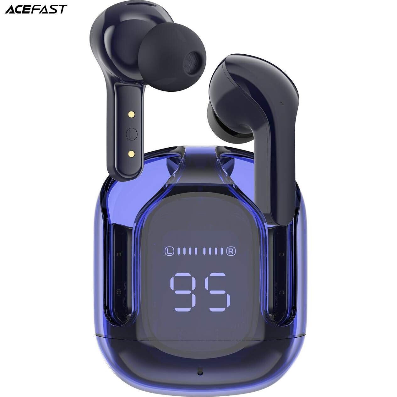 Casti Wireless Stereo Ace Fast T6 Albastru thumb