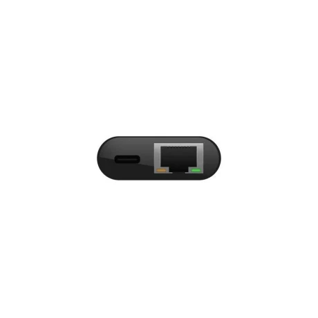 Adaptor Belkin USB-C la Ethernet + Incărcare (60W PD) Negru