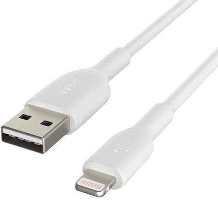 Cablu Date Belkin Boost Charge USB-A la Lightning 1M Alb thumb