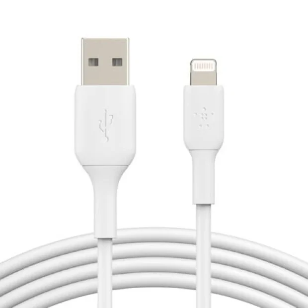 Cablu Date Belkin Boost Charge USB-A la Lightning 1M Alb
