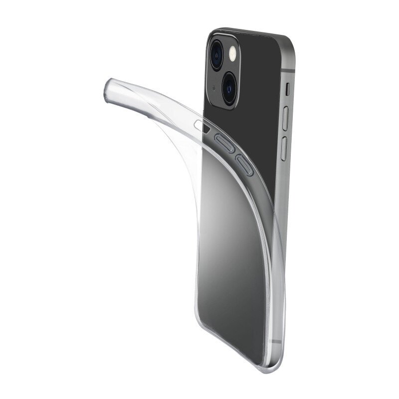 Husa Cover Cellularline Silicon Fine Soft pentru iPhone 14 Transparent thumb