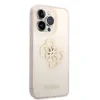 Husa Cover Guess TPU 4G Full Glitter pentru iPhone 14 Pro Max Gold