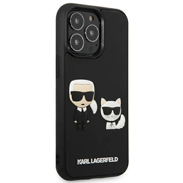 Husa Cover Karl Lagerfeld and Choupette 3D pentru iPhone 14 Plus Black thumb