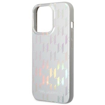 Husa Cover Karl Lagerfeld Iridescent Monogram pentru iPhone 13/14 Silver thumb