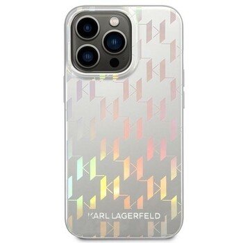 Husa Cover Karl Lagerfeld Iridescent Monogram pentru iPhone 13/14 Silver thumb