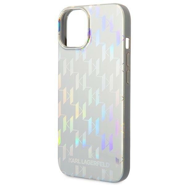Husa Cover Karl Lagerfeld Iridescent Monogram pentru iPhone 14 Plus Silver thumb