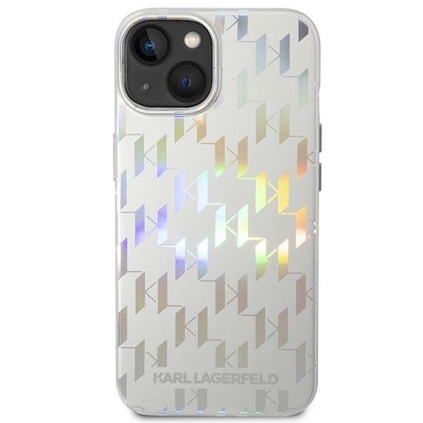 Husa Cover Karl Lagerfeld Iridescent Monogram pentru iPhone 14 Plus Silver thumb