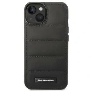Husa Cover Karl Lagerfeld Quilted Puffy Metal Logo pentru iPhone 14 Pro Black