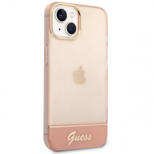 Husa Cover Guess PC/TPU Camera Outline Translucent pentru iPhone 14 Pro Max Pink thumb