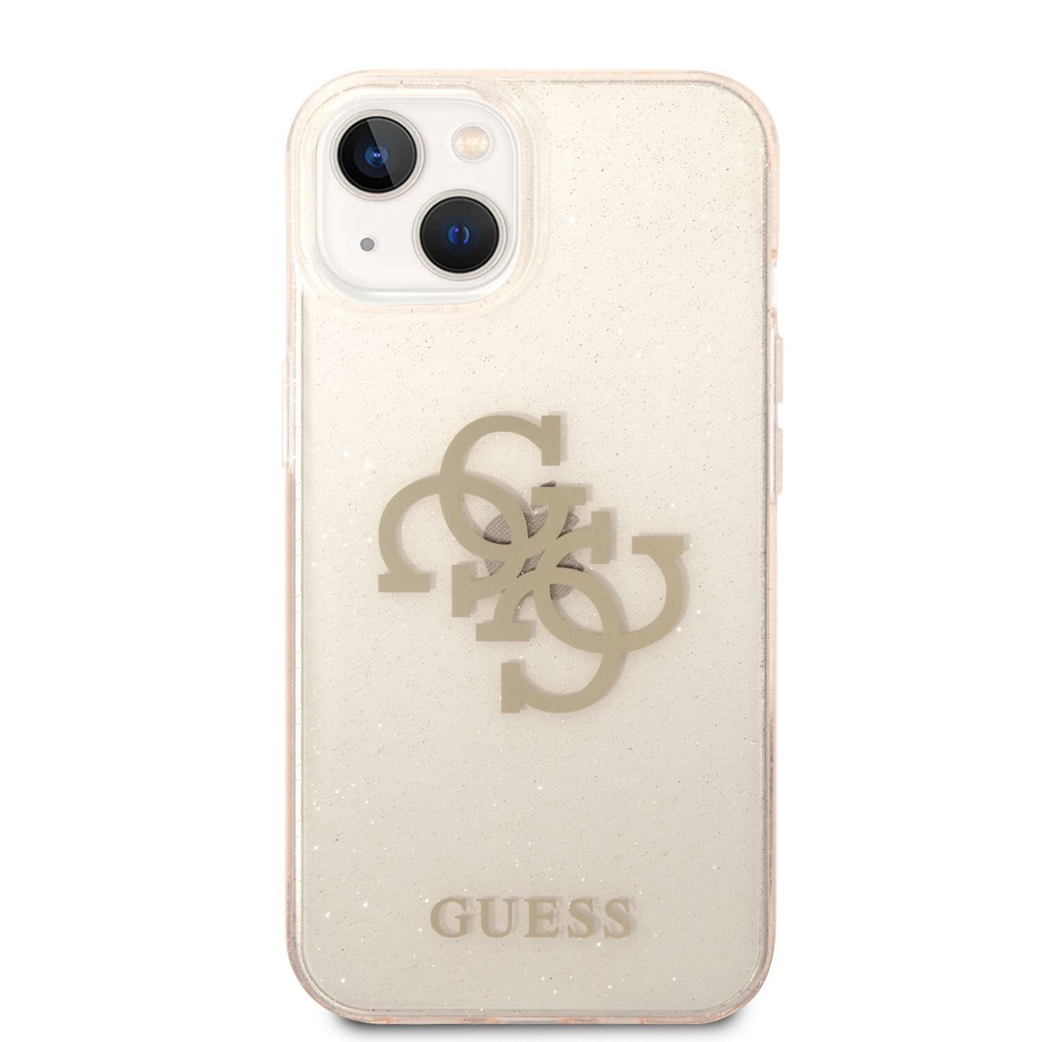 Husa Cover Guess TPU Big 4G Full Glitter pentru iPhone 14 Plus Gold thumb